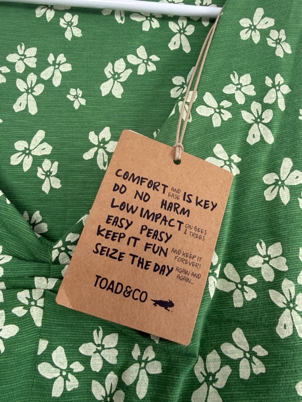 Toad&Co Green Floral Sleeveless Dress - Picture 3 of 5
